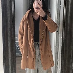 Cute Khaki Jacket with Hood